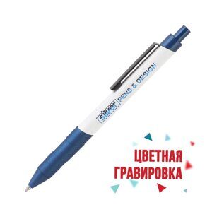 Ручка шариковая "Orlando", цвет белый с синим